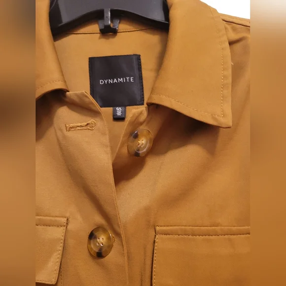 Tan Cropped Jacket - Picture 2 of 3